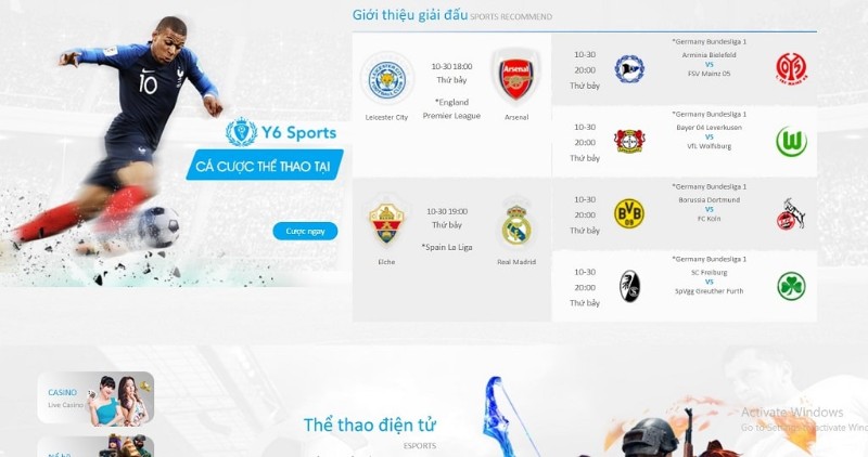 Giới thiệu nhà cái uy tín y6sports