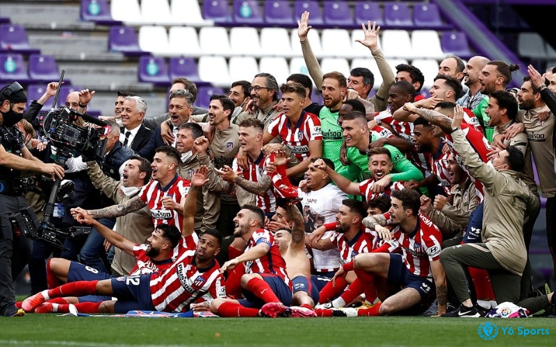 Atletico Madrid với 10 lần vô địch xếp top 3