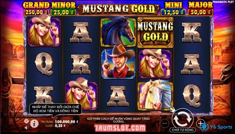 Mustang Gold: pragmatic play slots rtp 96,53%