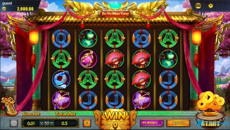 Cách chơi của Jin Yu Man Tang khá giống với các tựa Slot truyền thống