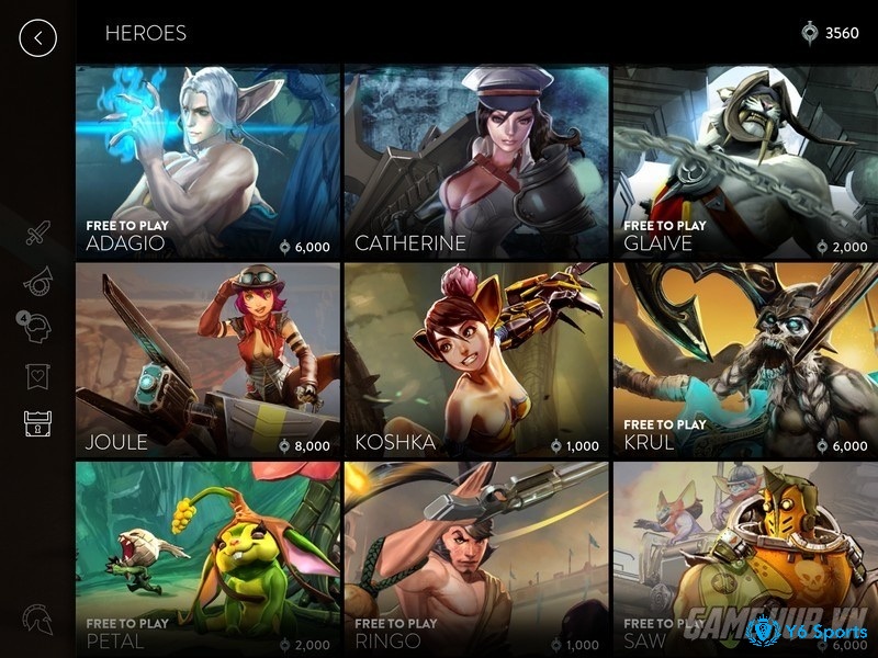 Lựa chọn tướng Vainglory phù hợp với cách chơi Vainglory