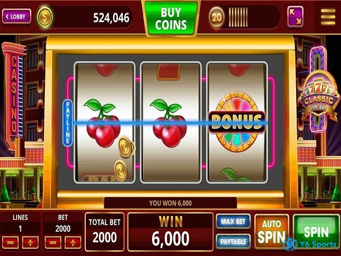 Giao diện cơ bản của một slot game đổi thưởng