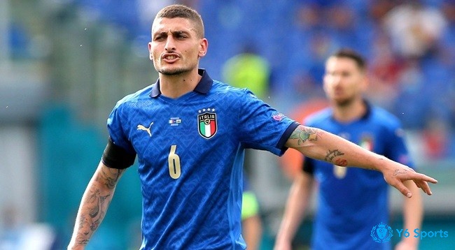 Verratti thuộc Top tiền vệ hay nhất Euro khi có 3 pha kiến tạo đẹp mắt và 112/119 đường chuyền chính xác tại Euro 2021