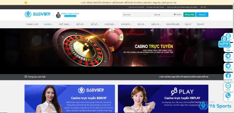 Tham gia chơi Baccarat tại nhà cái 868h uy tín