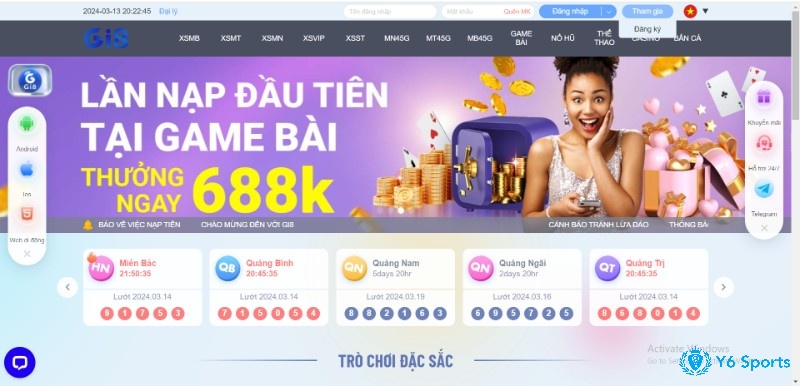 Nhấn vào nút đăng kí trên góc phải màn hình để có thể tiến hành thực hiện