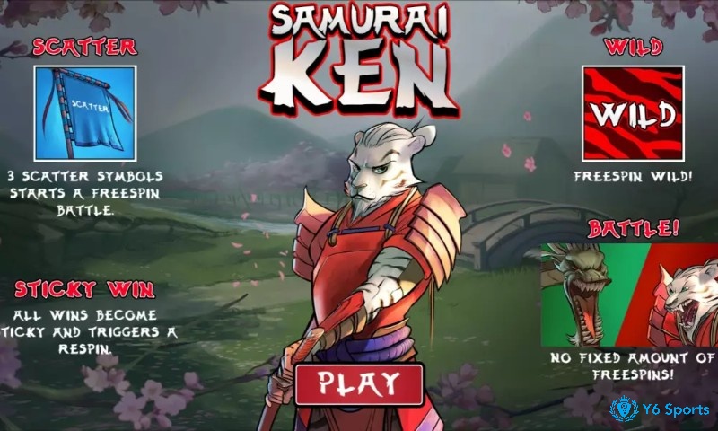 Biểu tượng đặc biệt trong Samurai Ken là Wild và Scatter