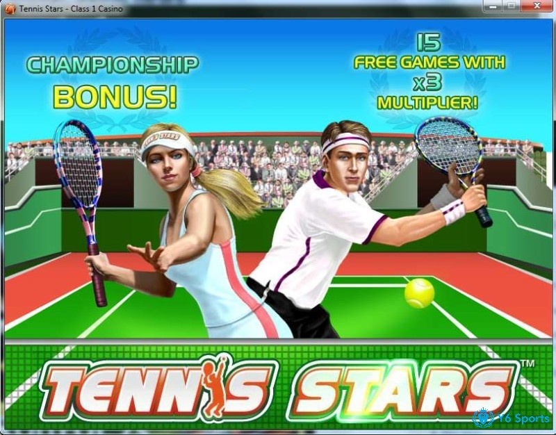 Tennis Stars: Slot Playtech về chủ đề quần vợt, RTP 95,6%