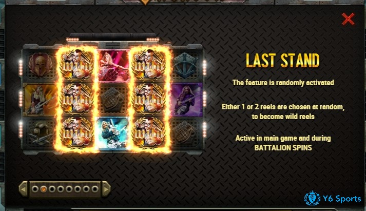 Last Stand sẽ được kích hoạt ngẫu nhiên với sự xuất hiện của 1 đến 2 cuộn toàn Wild