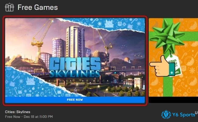 Tìm và nhấp vào Cities: Skylines trong phần "Free Game"